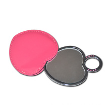 Promotional Lady PU Leather Compact Make up Mirror